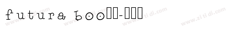 futura boo字体字体转换